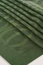 Grote Bambunoor Smaragdgroene Tencel Sjaal - Afbeelding 4