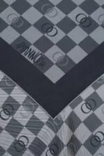 Twill-zijden hoofddoek zwart – Dama Logo, 90×90 cm - Afbeelding 4