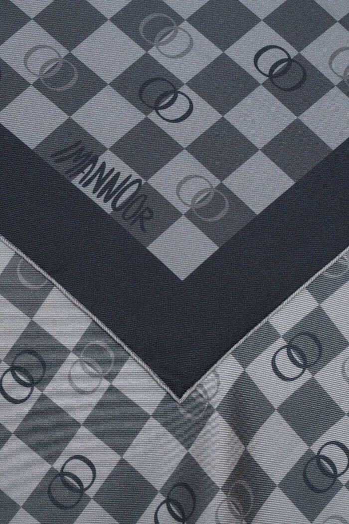 Dama Logo Zwart Twill Zijden Hoofddoek - Afbeelding 4