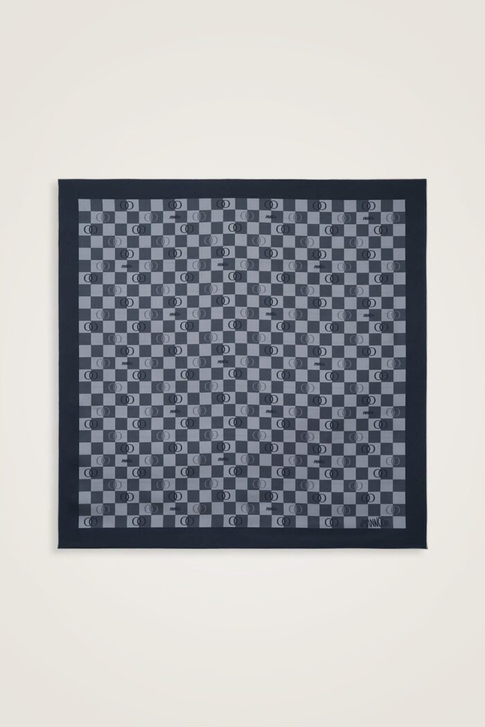 Dama Logo Zwart Twill Zijden Hoofddoek - Afbeelding 3