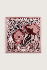 Gelincik Oudroze-Roze Dubbelzijdige Zijden Hoofddoek - Afbeelding 2