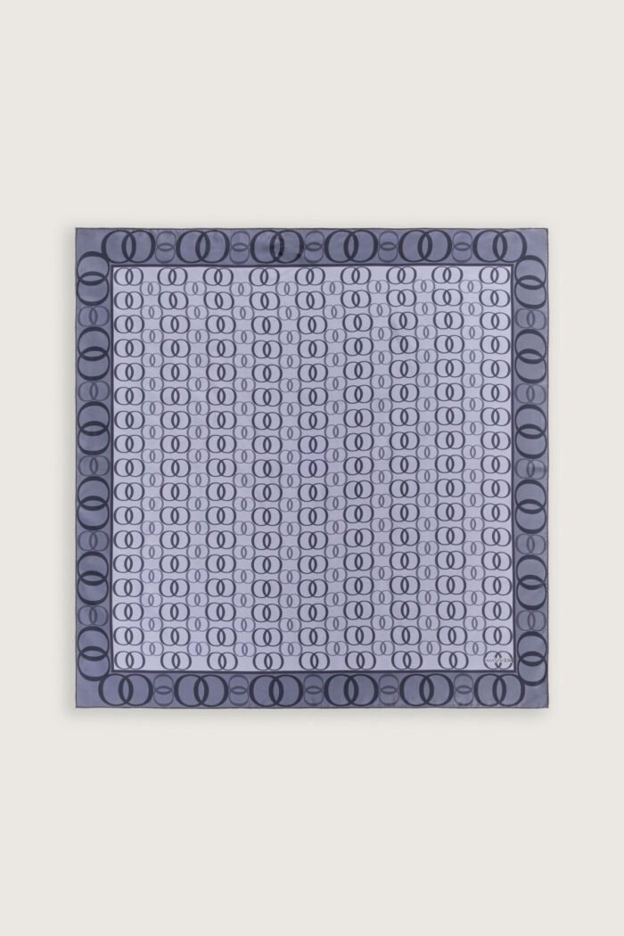 Noor Yolu 2 İndigo Tivil Zijden Hoofddoek - Afbeelding 3