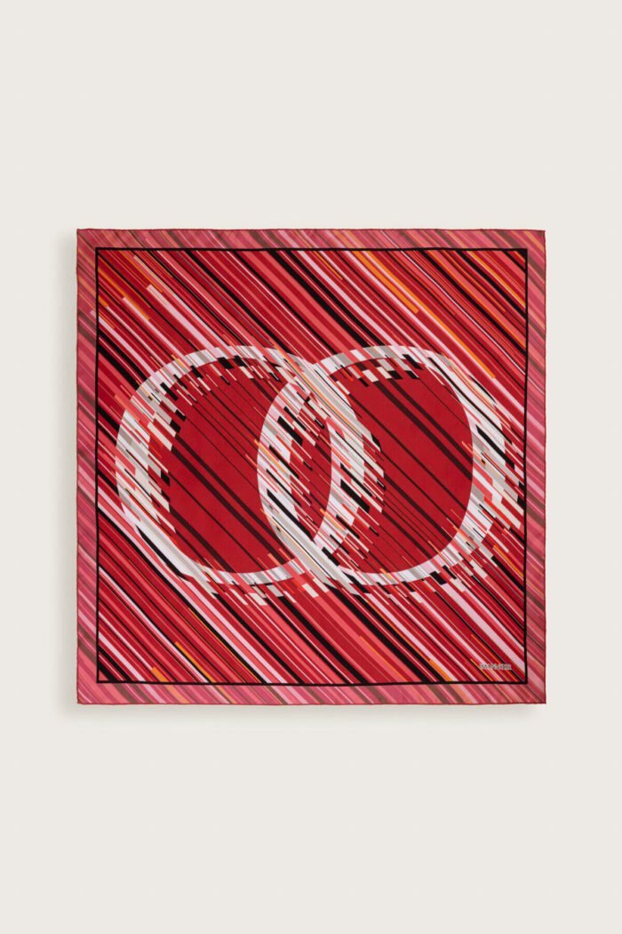 Yağmur Noor Rood Tivil Zijden Hoofddoek - Afbeelding 2