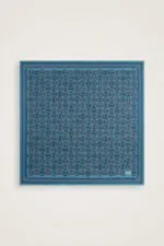 Twill-zijden hoofddoek indigo – Sarma Noor, 90×90 cm - Afbeelding 2