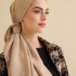 Bambunoor Antiek Beige Naia Katoenen Sjaal