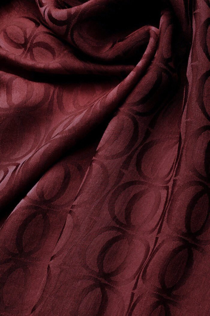 Bambunoor Bordeaux  Naia Katoenen Sjaal - Afbeelding 4