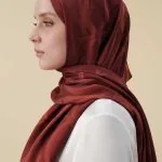 Tencel sjaal bordeaux – Bambunoor
