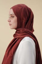 Big Bambunoor Bordeaux Tencel Sjaal – Elegant & Luchtig | İmannoor