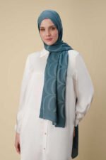 Grote Bambunoor Indigo Sjaal – Luchtig & Elegant | İmannoor - Afbeelding 2