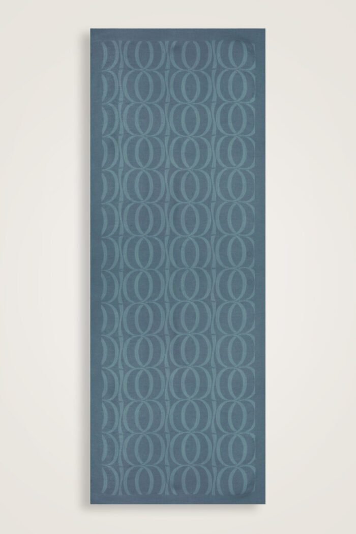 Grote Bambunoor Indigo Sjaal – Luchtig & Elegant | İmannoor - Afbeelding 3