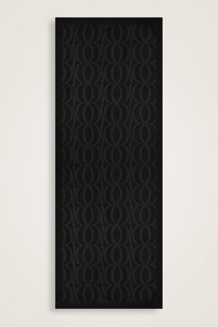 Big Bambunoor Zwarte Tencel Sjaal – Elegant & Luchtig | İmannoor - Afbeelding 3