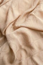 Dama Desen Antiek Beige Naia Katoenen Sjaal - Afbeelding 4