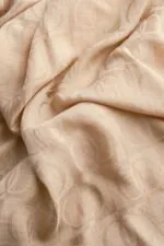 Dama Desen Antiek Beige Naia Katoenen Sjaal - Afbeelding 4