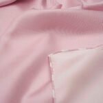 Dubbelzijdige Poederroze-Witte Twill Zijden Hoofddoek