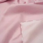 Dubbelzijdige twill-zijden hoofddoek poederroze-wit, 90×90 cm