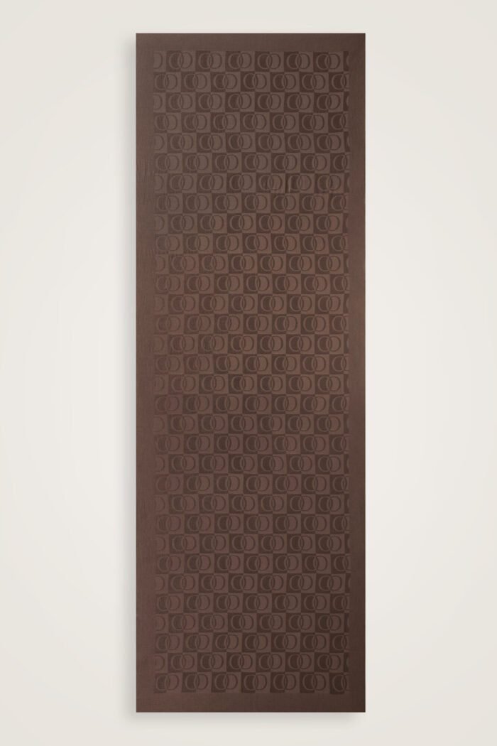 Dama Desen Lichtbruin Naia Katoenen Sjaal - Afbeelding 4