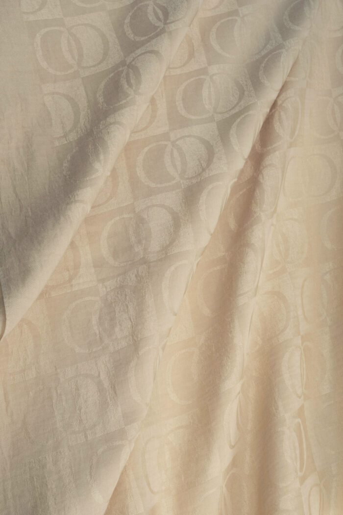 Dama Desen Beige Naia Katoenen Sjaal - Afbeelding 4