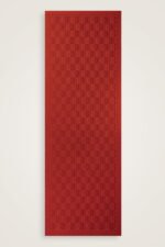 Dama Desen Baksteenrood Naia Katoenen Sjaal - Afbeelding 4