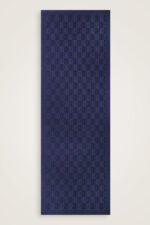 Dama Desen MarineBlauw  Naia Katoenen Sjaal - Afbeelding 3