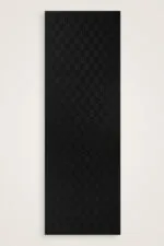 Naia katoenen sjaal met dambordprint – zwart - Afbeelding 3