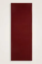 Glanzende jacquard sjaal bordeaux – Dama Logo - Afbeelding 3