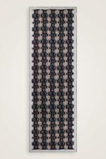 Girdap zwart-grijs Zijden Sjaal - Afbeelding 3