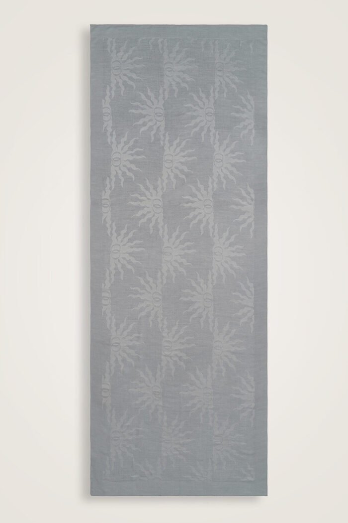 Güneş Dogarken Lightgrijze Ferah Tencel Sjaal - Afbeelding 3