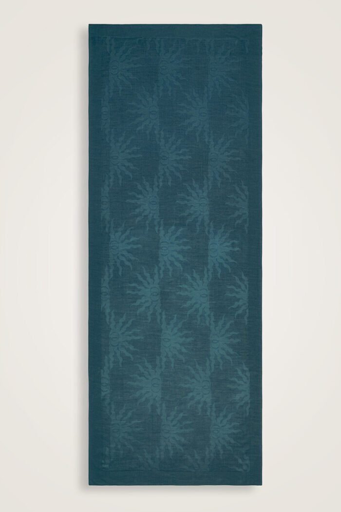 Güneş Doğarken Turkoois Ferah Tencel Sjaal - Afbeelding 3