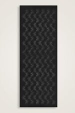 Gunes Dogarken Zwart Shiny Jacquard Sjaal - Afbeelding 3