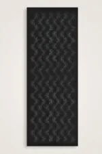 Glanzende jacquard sjaal zwart – Güneş Doğarken - Afbeelding 3