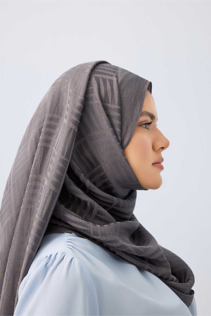 İman Kare Antrasiet Naia Katoenen Sjaal - Afbeelding 2