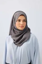 Naia katoenen sjaal antraciet – Iman Kare