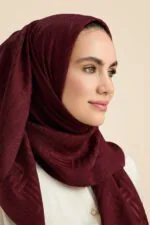 Naia katoenen sjaal bordeaux – Iman Kare