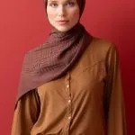 Naia katoenen sjaal bruin – Iman Kare