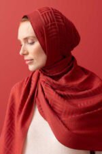 İman Kare  Terracottakleur Naia Katoenen Sjaal