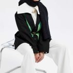 İman Kare Zwart Naia Katoenen Sjaal