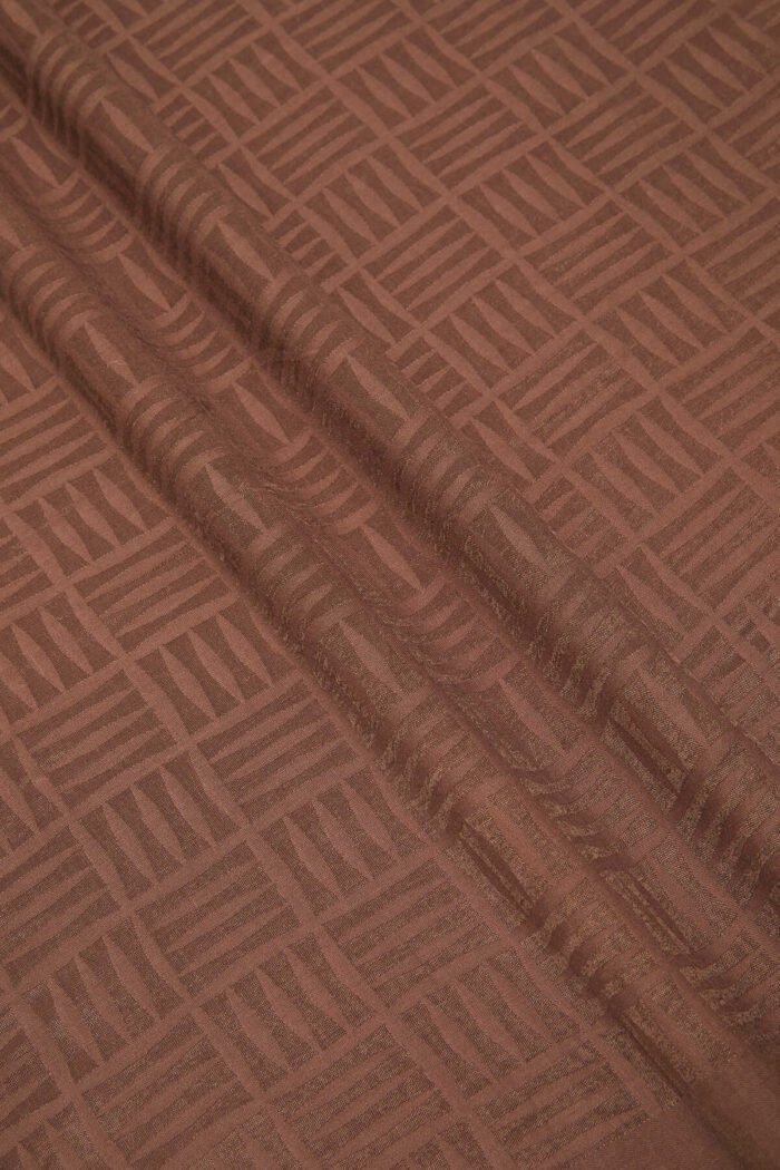 İman Kare Karamelbruin Naia Katoenen Sjaal - Afbeelding 3