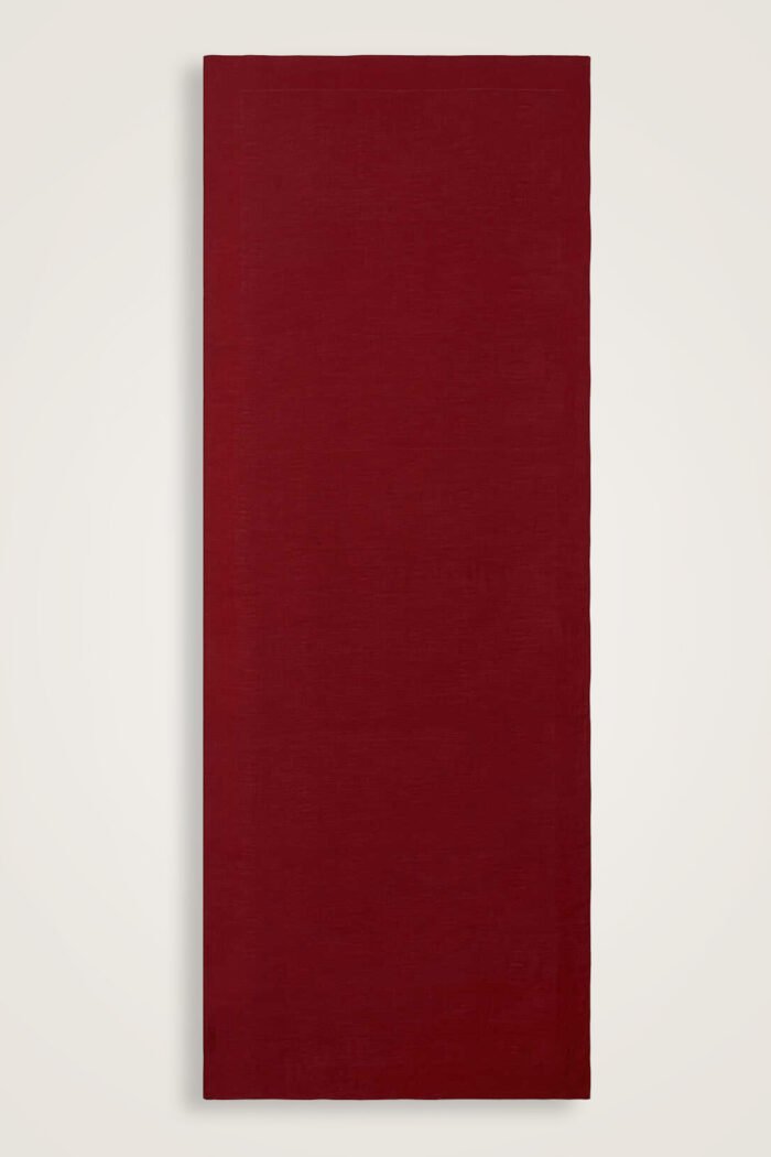 Zincir Kare Bordeaux Katoen-Zijden Sjaal - Afbeelding 3