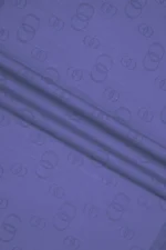 Zincir Kare Kobaltblauw Katoen-Zijden Sjaal - Afbeelding 4