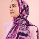 Selcuk Zon Paars Katoenen Sjaal