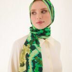 Selcuk Zon Groene Katoenen Sjaal