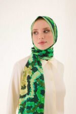 Selcuk Zon Groene Katoenen Sjaal