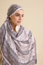 Viscose floss sjaal lichtgrijs – Sırma