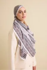 Viscose floss sjaal lichtgrijs – Sırma - Afbeelding 2