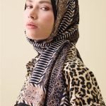 Sirma Khaki Floss Viscose Sjaal