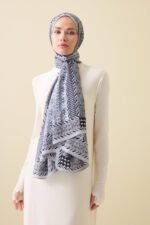 Sirma Donkergrijs Floss Viscose Sjaal - Afbeelding 2