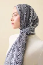 Viscose floss sjaal donkergrijs – Sırma
