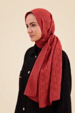 Bambunoor Terracottakleur Naia Katoenen Sjaal - Afbeelding 2