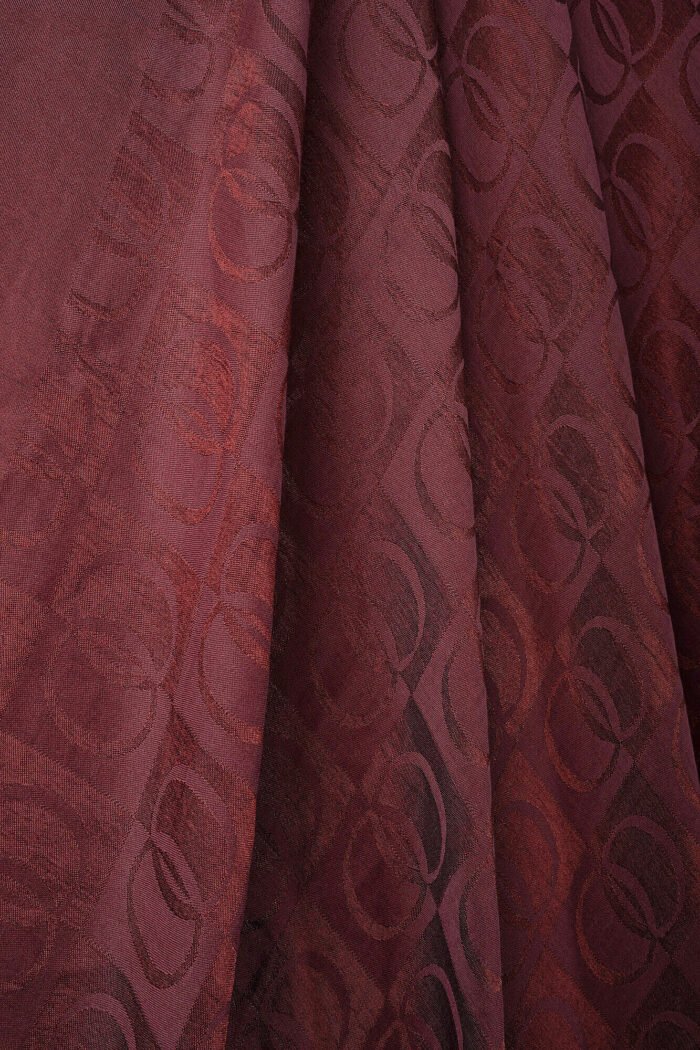 Dama Desen Bordeauxrood Naia Hoofddoek 95x95 - Afbeelding 7