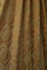 Naia katoenen hoofddoek met dambordprint – khaki, 95×95 cm - Afbeelding 5